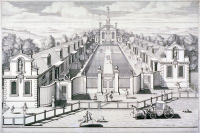 Trinity Almshouses, Mile End Road, Stepney, London, 1696 von Simon Gribelin