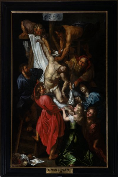 Pfarrkirche (Parochiekerk Sint-Pieter). Kreuzabnahme. Simon De Paepe (?) von Simon II de Pape