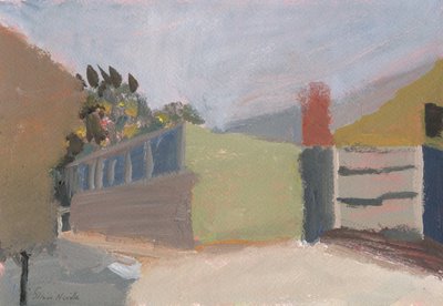 Umspannwerk und alte Gebäude Nr. 1, 2023 von Simon Neville