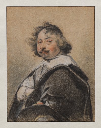 Porträt eines Mannes im Profil, nach links gewandt von Simon Vouet