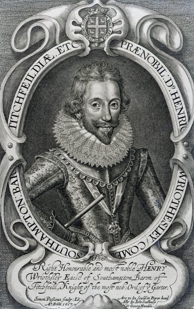 Henry Wriothesley, 3. Earl of Southampton, 1617 von Simon de Passe