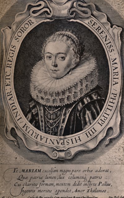Maria Anna, Königin von Böhmen und Ungarn, 17. Jahrhundert, 1894 von Simon de Passe