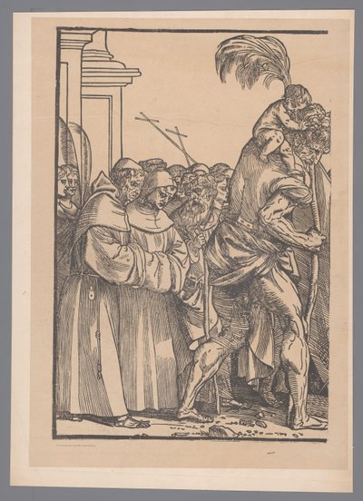 Reproduktion des ersten Teils der Druckserie Der Triumph Christi (nach Joos Lambrecht) von Simonau and Toovey