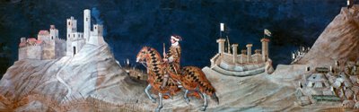 Gedenken an die Belagerung von Montemassi, 1328 von Simone Martini