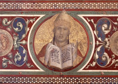 Maesta: St. Gregor (Detail) von Simone Martini
