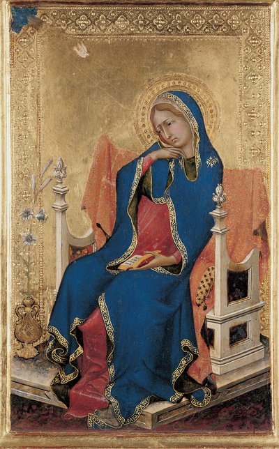 Maria, aus dem Orsini-Polyptychon von Simone Martini