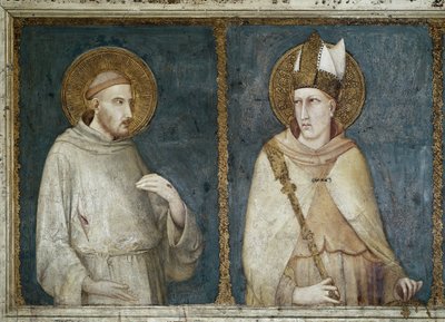 Heiliger Franz von Assisi und Heiliger Ludwig von Toulouse (Ludwig von Anjou) von Simone Martini