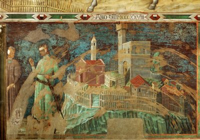 Die Stadt Siena von Simone Martini