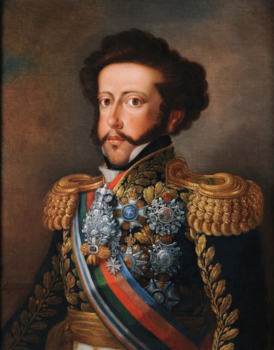 Porträt von D. Pedro I von Simplicio Rodrigues de Sa
