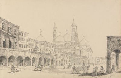 Album mit 30 Ansichten in Tirol und Italien: Kirche des Heiligen Antonio - Padua 3. Nov. 1840 von Sir Charles D
