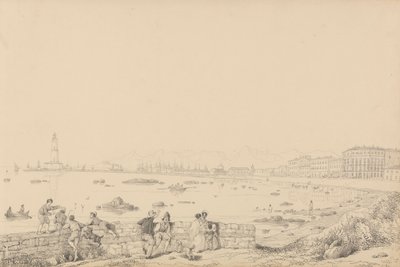 Album mit 30 Ansichten in Tirol und Italien: Livorno, Villa Caprille - Gesamtansicht 1. September 1841 von Sir Charles D