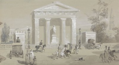 Statue des Marquis von Hastings auf dem Tank Square - Kalkutta von Sir Charles D