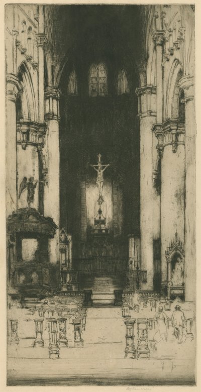 Notre Dame, Dinant [Belgische Serie: Nr. 8] von Sir David Young Cameron