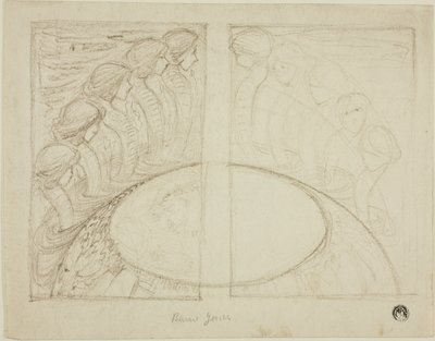 Schlangenfrauen um den Globus von Sir Edward Burne Jones