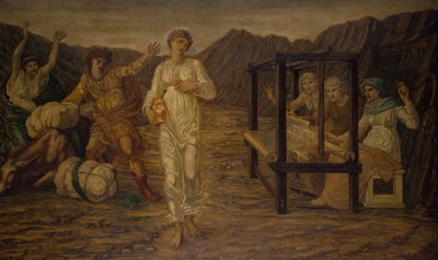 Cupid und Psyche - Palace Green Murals - Psyche von Venus die Aufgabe gestellt von Sir Edward Coley Burne Jones