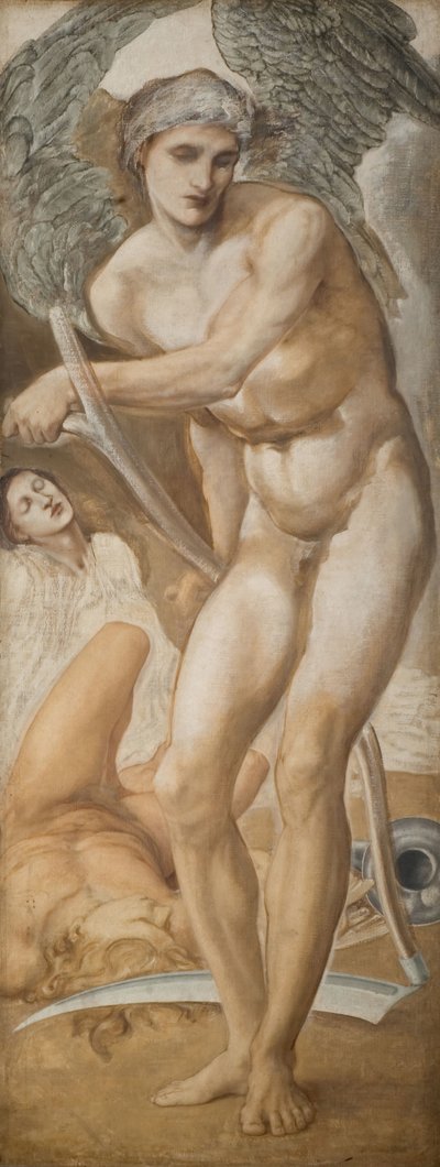 Troy Triptychon - Studie des Vergessens, das den Ruhm besiegt, 1875 von Sir Edward Coley Burne Jones