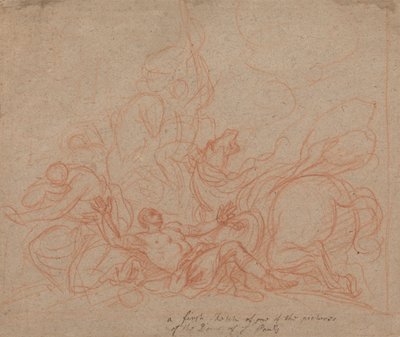 Skizze für "Die Bekehrung des Heiligen Paulus" für die Kuppel der St. Paul