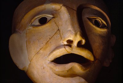 Schauspielermaske, Keramik, griechische Kolonien zwischen dem 8. und 3. Jahrhundert v. Chr. von Sisse Brimberg