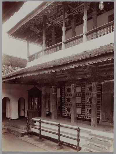 Buddhistischer Tempel in Kandy, Ceylon, ca. 1880er von Skeen and Co.
