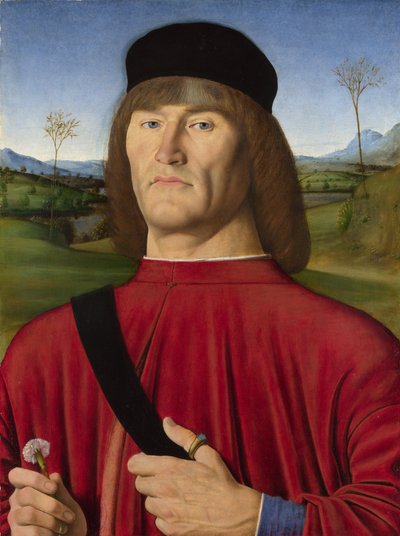 Ein Mann mit einer Nelke, ca. 1495 von Solari