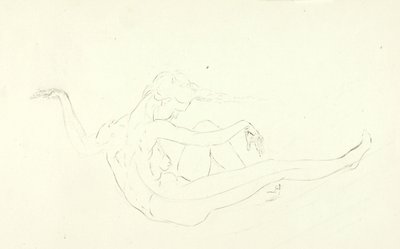 Schwimmender Akt von Solon H. Borglum