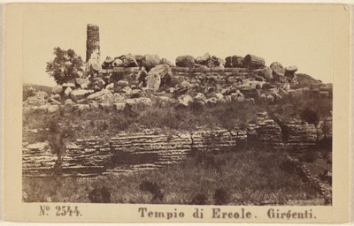 Tempel des Herkules. Girgenti. von Sommer and Behles