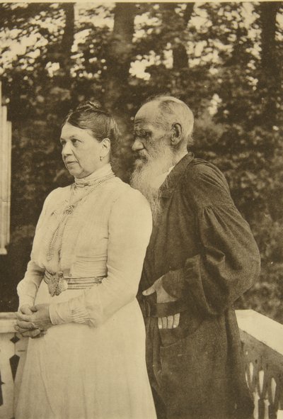 Der russische Autor Leo Tolstoi und seine Frau Sophia, Russland von Sophia Andreevna Tolstaya
