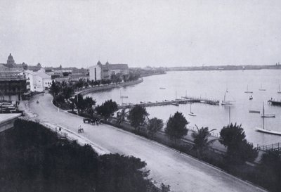 Bay Esplanade, Durban (s/w Foto) von South African Photographer