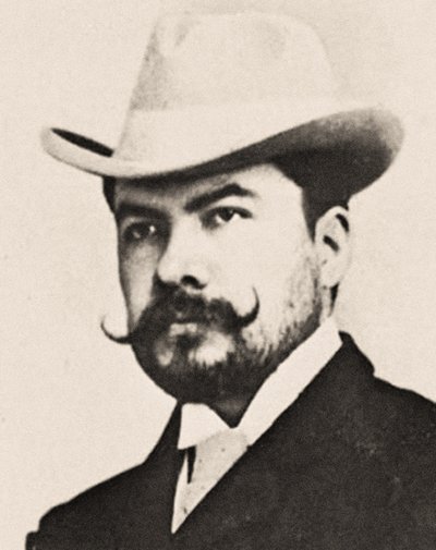 Porträt von Rubén Darío von South American School