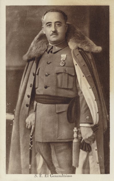 Francisco Franco, spanischer General und Diktator von Spanish Photographer