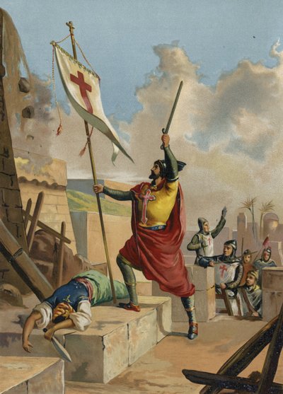 Gottfried von Bouillon, fränkischer Ritter und Kreuzfahrer, 11. Jahrhundert von Spanish School
