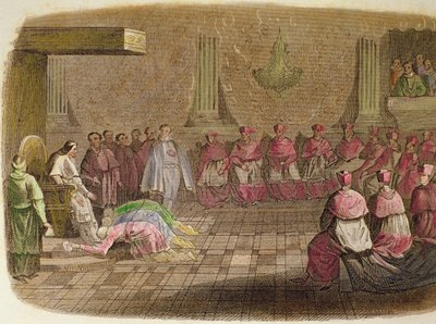 Japanische Botschafter verneigen sich vor Papst Gregor XIII. im Jahr 1585 von Spanish School