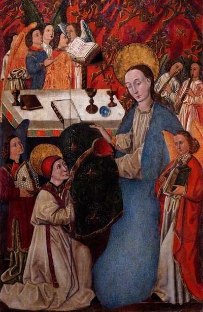 Überreichung der Kasel an St. Ildefonso durch die Jungfrau Maria von Spanish School