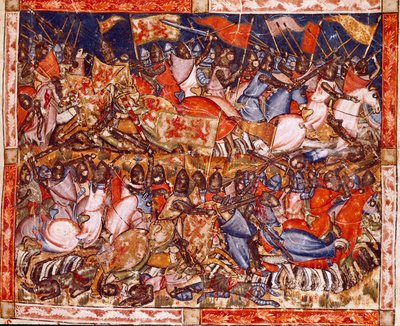 Trojanischer Krieg: Hektors Heldentaten (Detail) von Spanish School