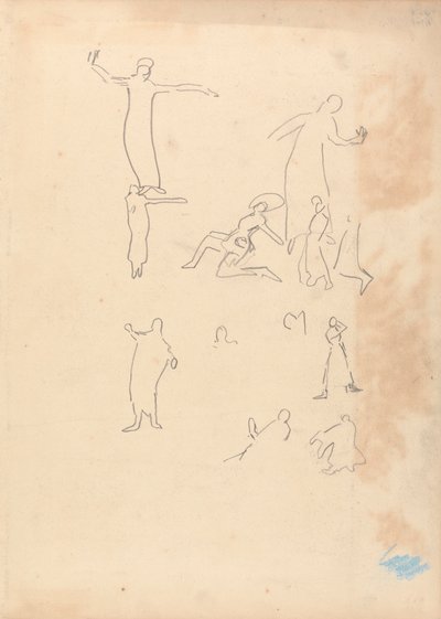 Höhle des Goldenen Kalbs: Studie der Tänzer von Spencer Frederick Gore