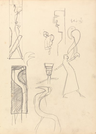 Höhle des Goldenen Kalbs: Studie geometrischer Figuren von Spencer Frederick Gore