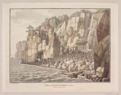 Der Felsen genannt Jons Kirche in Ruths Sogn auf Bornholm von Søren L. Lange