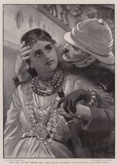 Das Mädchen, das er zurückließ, das Ceylon-Kontingent verlässt Colombo nach Südafrika von St. George Hare