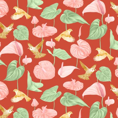 Anthurium Muster, 2021 von Stacy Hsu