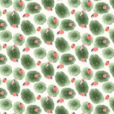 Kapuzinerkresse Koordinatenmuster Farbvariante 2 von Stacy Hsu
