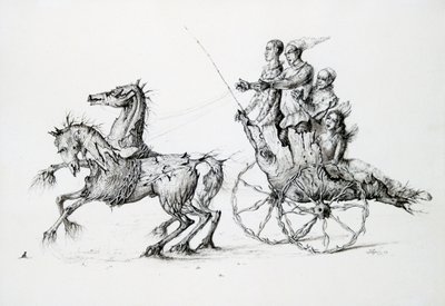 Tod in der Kutsche, um 1850-1890 von Stanislas Lepine