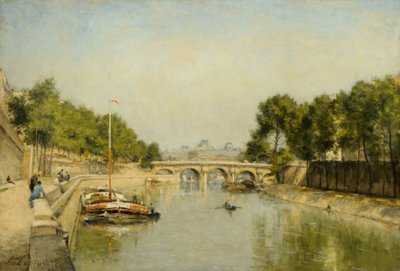 Die Ufer der Seine im Frühling von Stanislas Victor Edouard Lepine