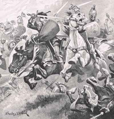 Schlacht von Shrewsbury, 21. Juli 1403, Illustration aus 