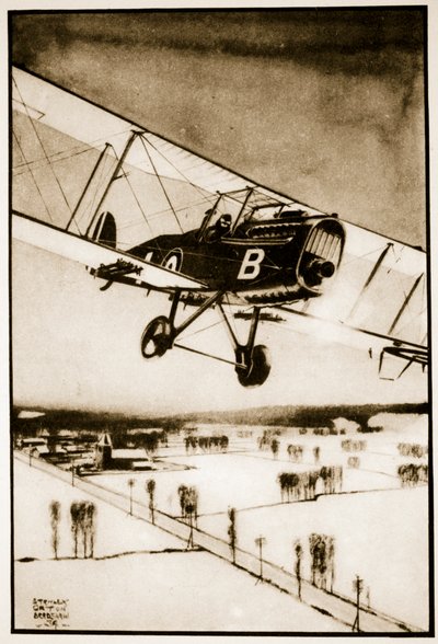 Die R.A.F hilft, den Transportstreik zu brechen von Stanley Orton Bradshaw