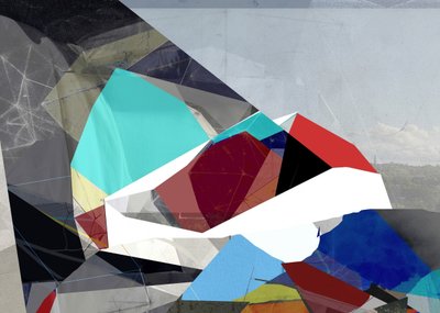 Bunte geometrische Abstraktion von Stefan Fransson