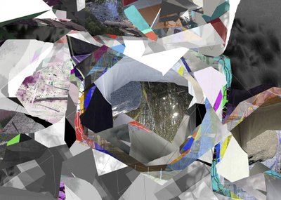 Geometrische abstrakte Collage von Stefan Fransson
