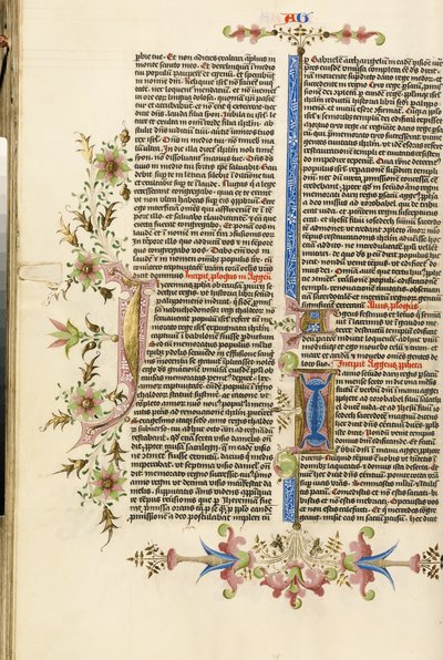 Geschmückter Initialbuchstabe J; Geschmückter Initialbuchstabe I von Stefan Lochner