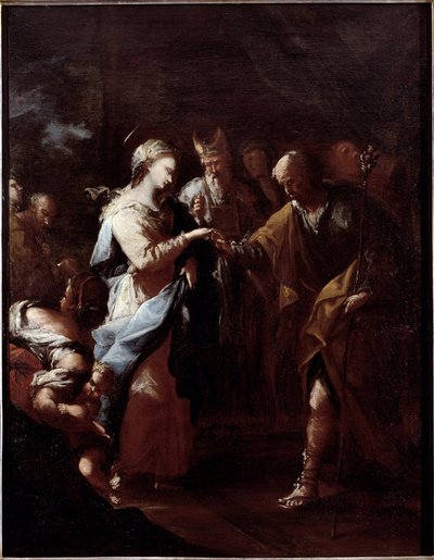 Die Heirat der Jungfrau Maria von Stefano Magnasco