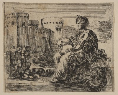 Amphion, aus Spiel der Mythologie von Stefano della Bella