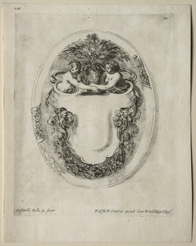 Sammlung verschiedener Kaprizen und neuer Entwürfe von Kartuschen und Ornamenten: Nr. 10 von Stefano della Bella